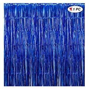 Blue Foil Curtain