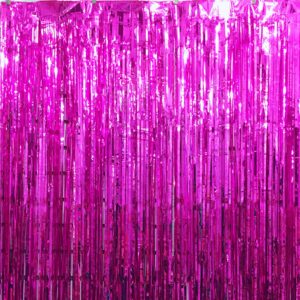 Dark Pink Foil Curtain