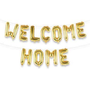 “Welcome Home” Golden Foil balloon