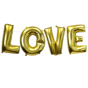 “Love” Golden Foil balloon