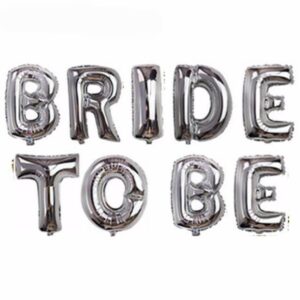 “Bride To Be” Silver Foil balloon