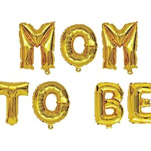 “MoM To Be” Golden Foil balloon