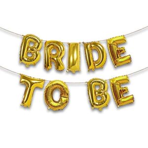 “Bride To Be” Golden Foil balloon