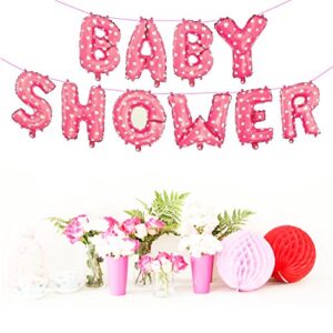 “Baby Shower” Pink Foil balloon