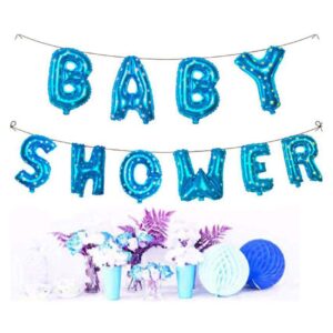 “Baby Shower” Blue Foil balloon