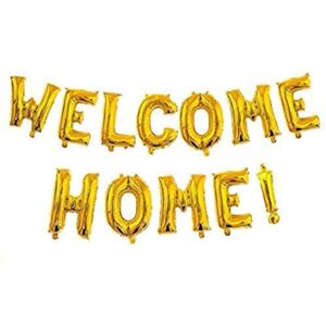 “Welcome Home” Golden Foil balloon