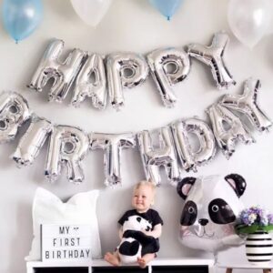 “Happy Birthday” Silver Foil balloon