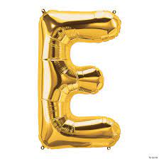 Letter “E” Foil balloon