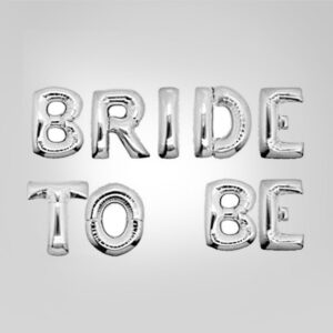 “Bride To Be” Silver Foil balloon