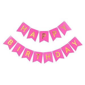 Happy Birthday Banner  (Pink)