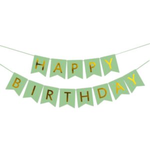 Happy Birthday Banner  (Green)