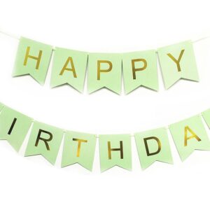 Happy Birthday Banner  (Green)